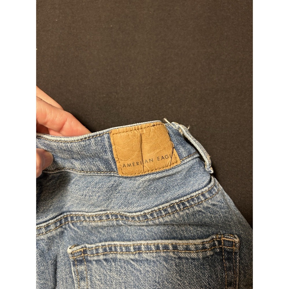 American Eagle AE Highest Rise Mom Denim Shorts Women's Cut Off Stretch 0/24 - Picture 10 of 10